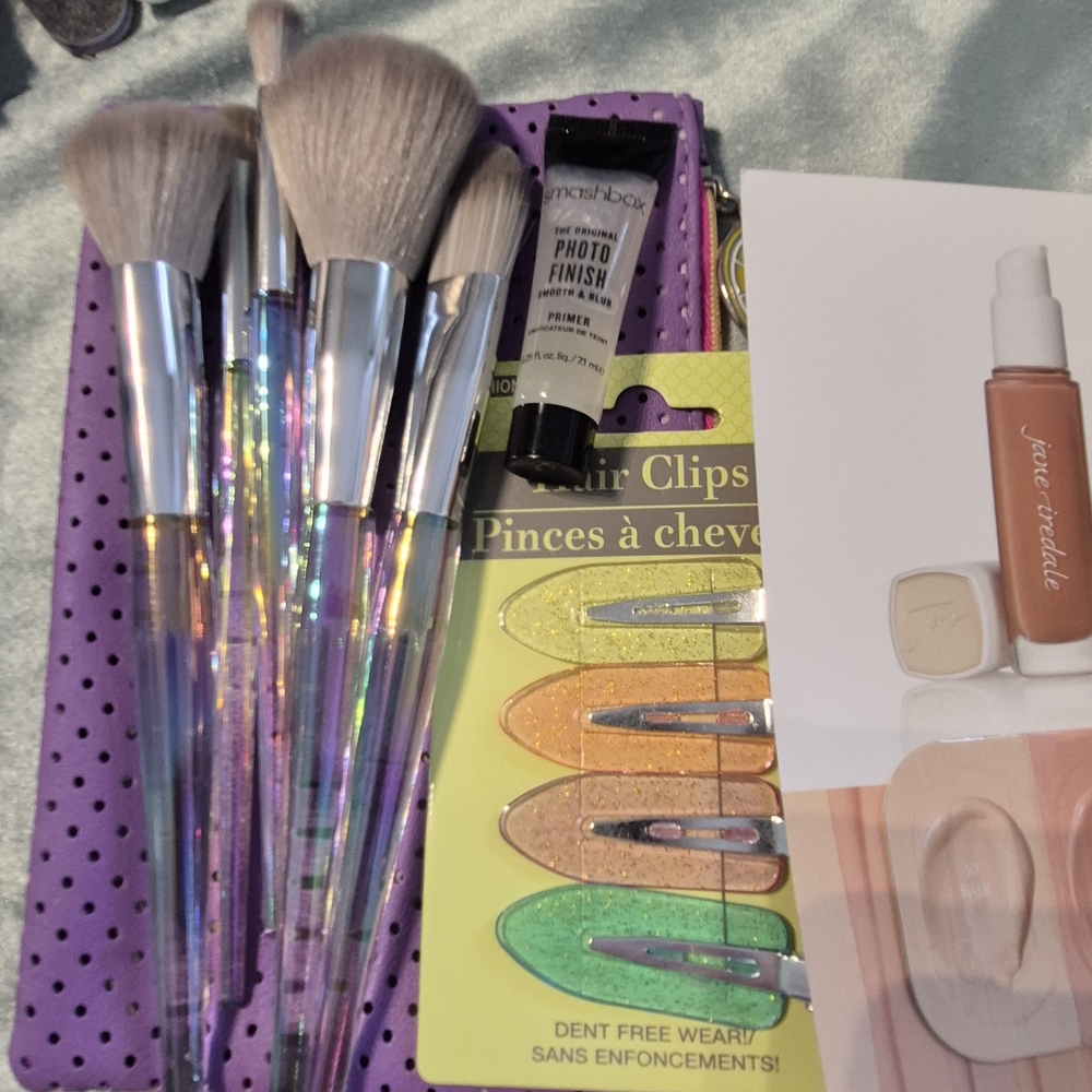 Makeup Brushes Bag And Sample Bundle Smashbox,ecotools And Jane Irradel